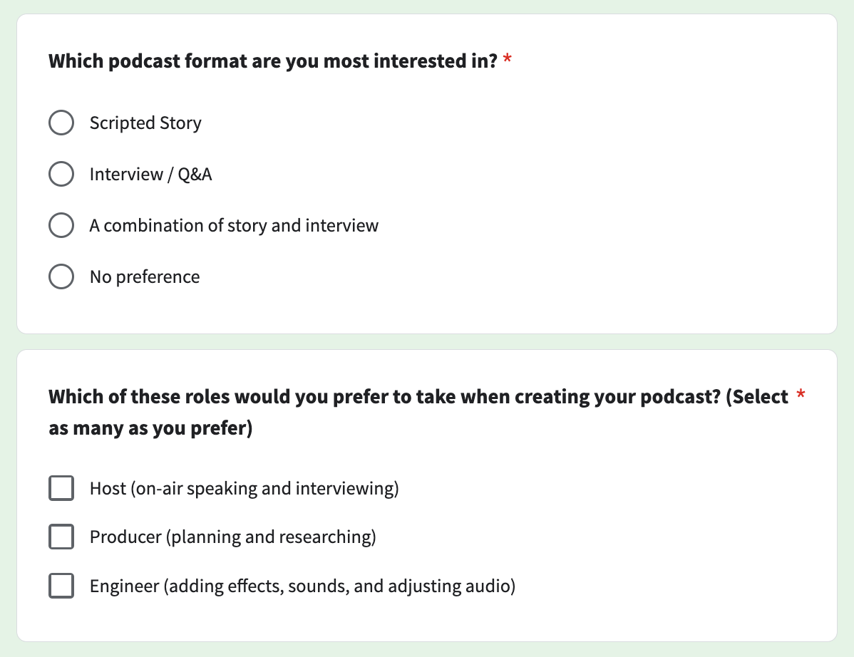 Facilitating Authenticity in Student Podcasts